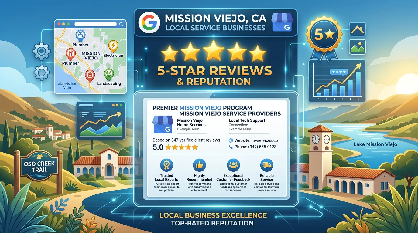 Mission Viejo California Google Business Profile 5-star reviews and local reputation management