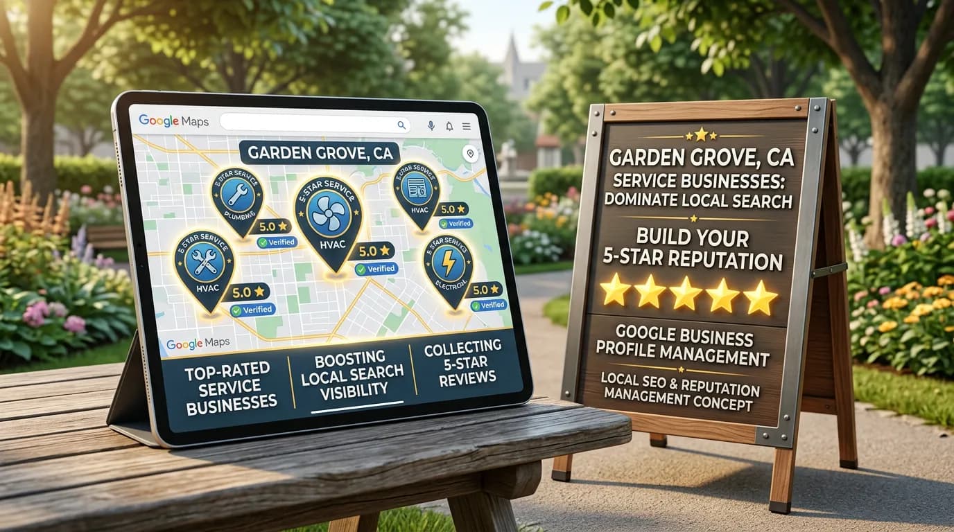 Garden Grove California Google Business Profile 5-star reviews and strong local search presence