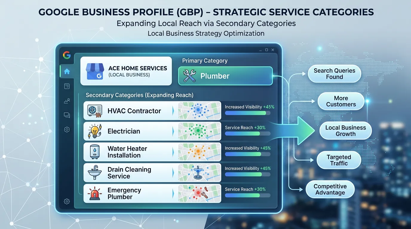 GBP multiple service categories strategy expanding reach to related services for local businesses