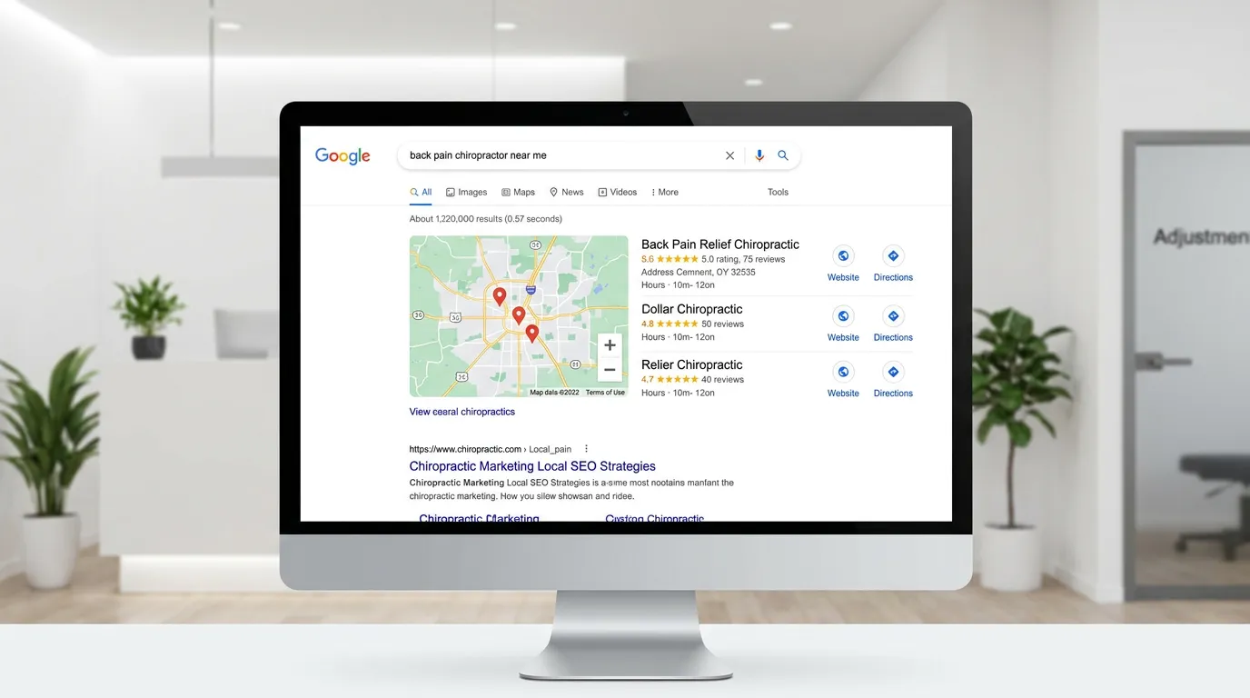Healthcare patient journey map showing awareness through Google search consideration and decision through appointment booking