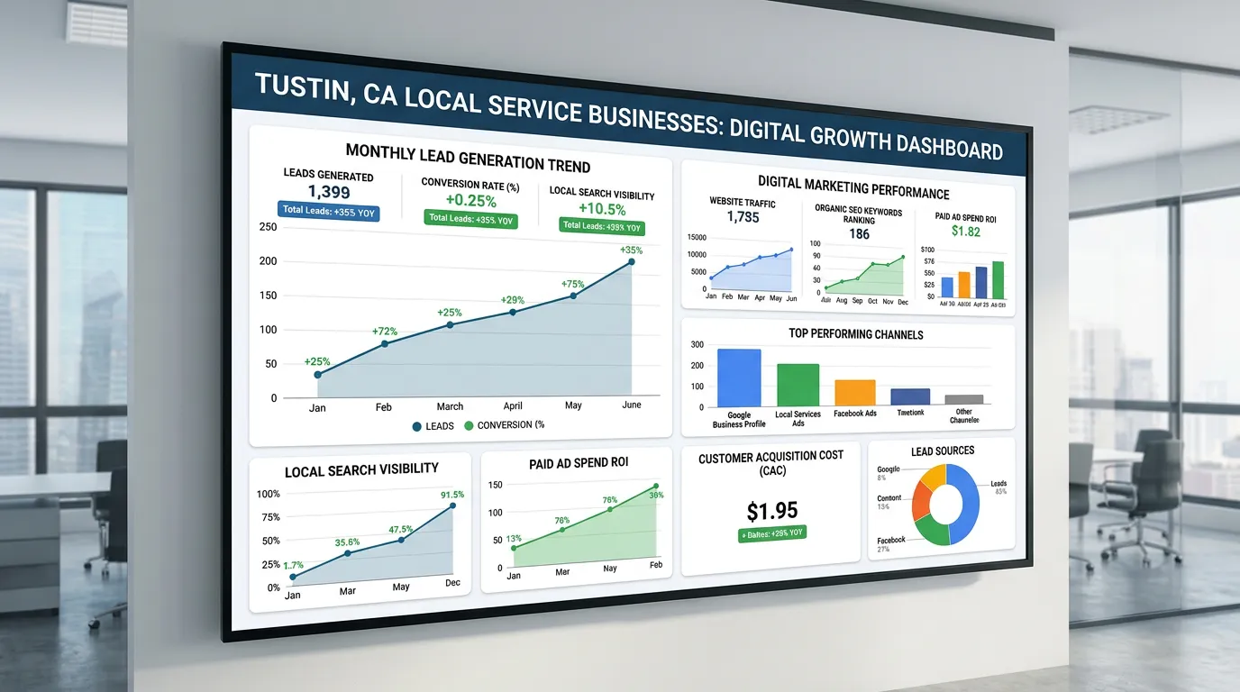 Tustin CA business lead generation and digital marketing results for local service businesses