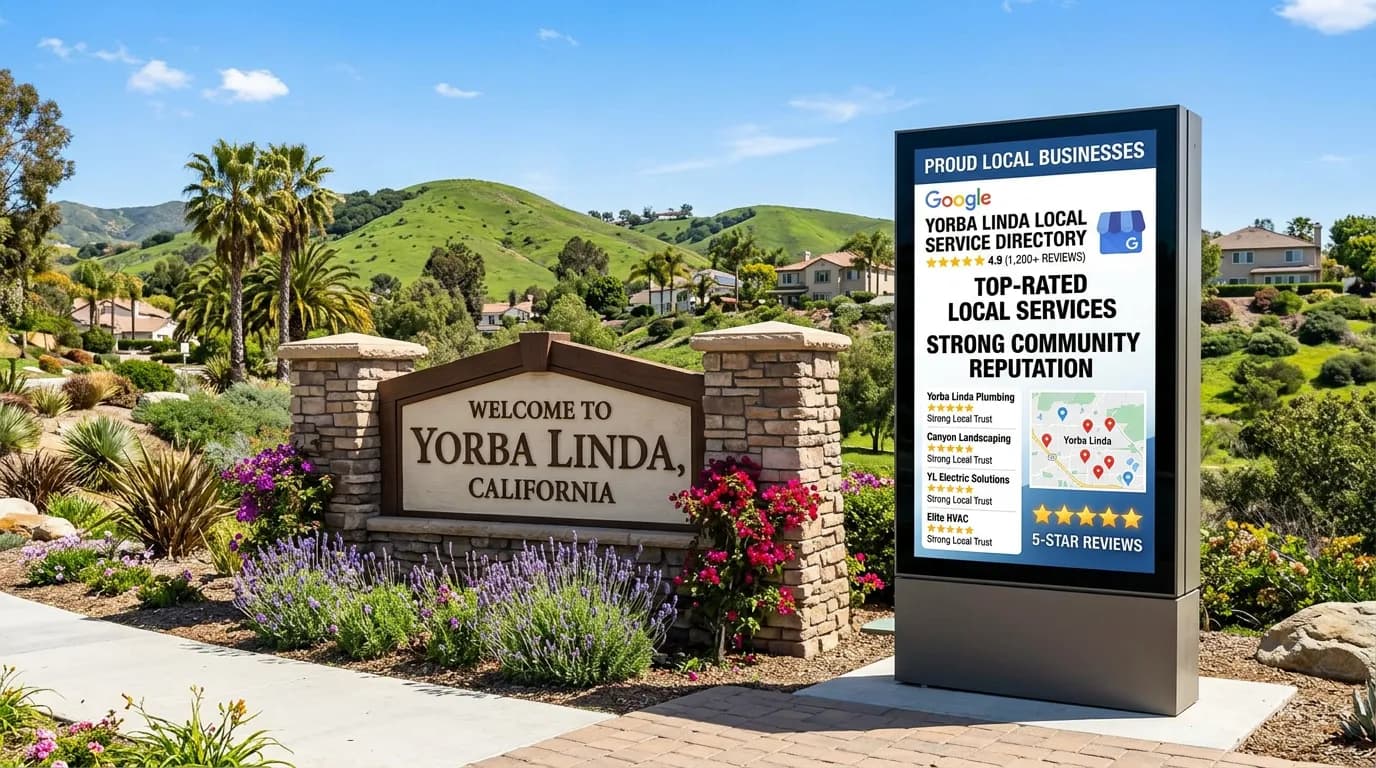 Yorba Linda California Google Business Profile 5-star reviews and strong local reputation